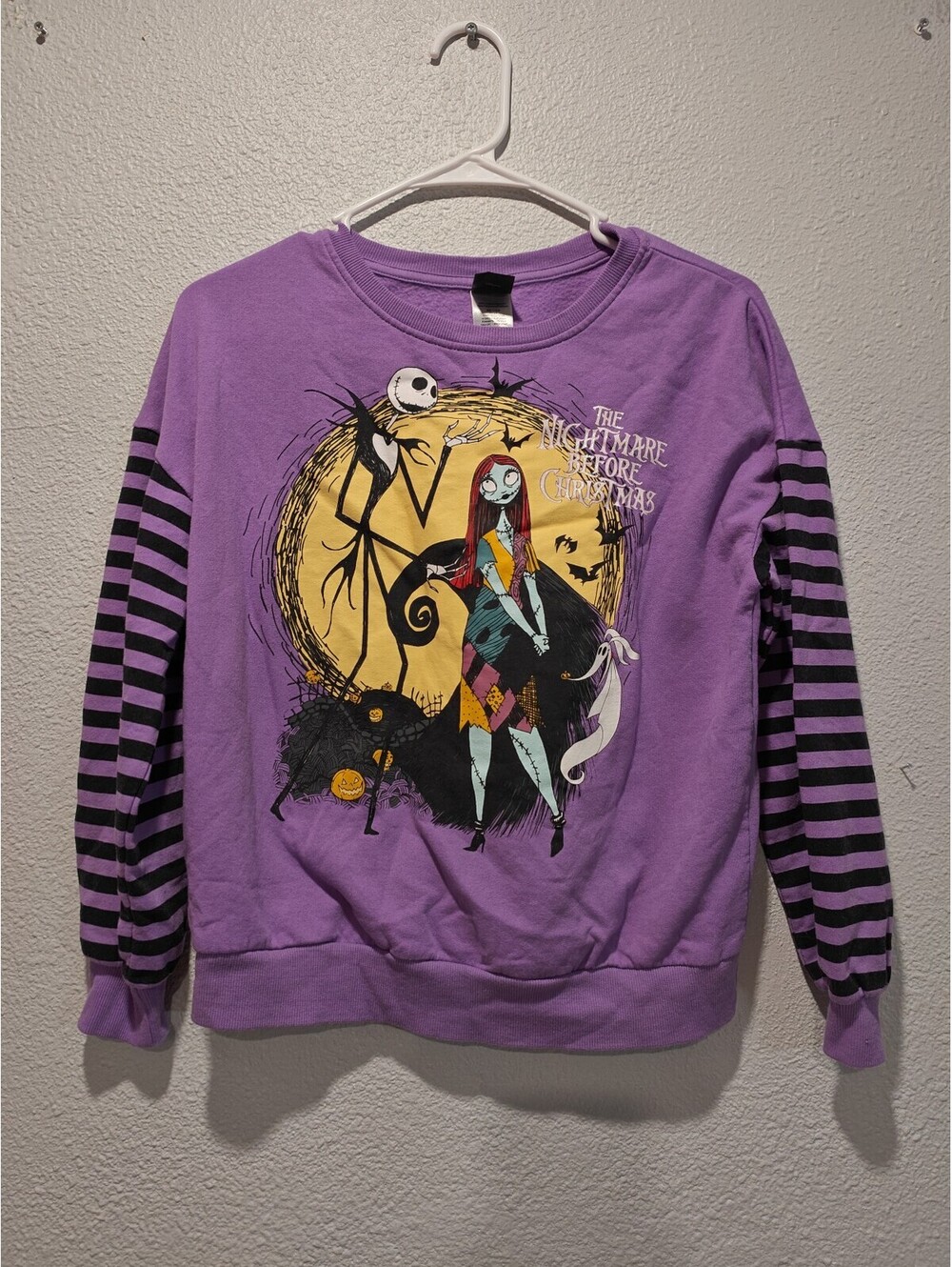 Disney The Nightmare Before Christmas Purple Sweatshirt with